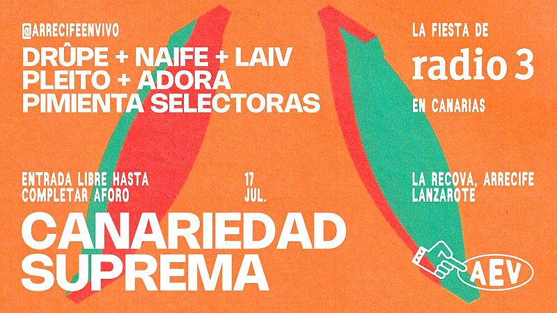 Radio 3 celebra una fiesta en el marco del festival Arrecife en Vivo