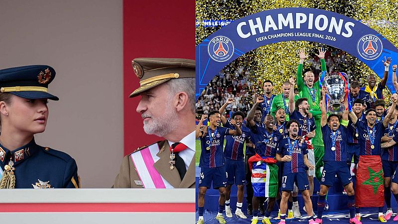 La 1 (16,4%), líder del sábado con el Día de las Fuerzas Armadas y la final de Champions, lo más visto de la jornada