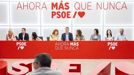 Pedro S�nchez re�ne a la Comisi�n Ejecutiva del PSOE, la primera tras estallar el caso Leire D�ez.