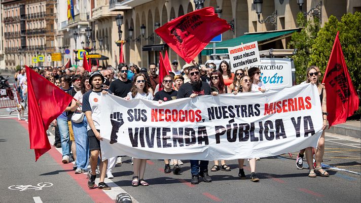 Manifestaci�n en defensa del derecho de acceso a la vivienda