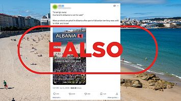 Este v�deo no muestra protestas en Albania, sino la celebraci�n en A Coru�a por el ascenso del Deportivo
