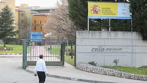 Accesos al Ministerio de Ciencia, Innovaci�n y Universidades, en Madrid.