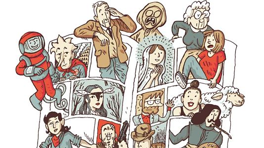 Dibujo de Alfonso Zapico para celebrar los 25 a�os de Astiberri