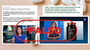 Estas p�ginas suplantan a RTVE y dos doctores para promocionar un producto de aceite de cannabis