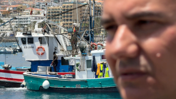 Jes�s Vega en el puerto