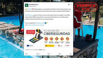 El INCIBE y la Guardia Civil alertan de falsas ofertas de empleo de socorrista
