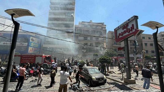 Israel ataca el basti�n de Hizbul� en Beirut en un momento cr�tico de las negociaciones entre Estados Unidos e Ir�n