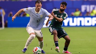 Arabia Saud� y Uruguay empatan para dejar el grupo de Espa�a con todo igualado tras la primera jornada