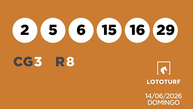 Sorteo de Lototurf y Quíntuple Plus del domingo 14 de junio