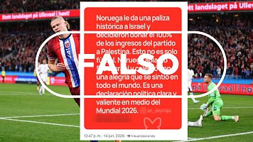 Noruega no ha ganado a Israel ni ha donado los ingresos a Palestina "en medio del Mundial 2026"