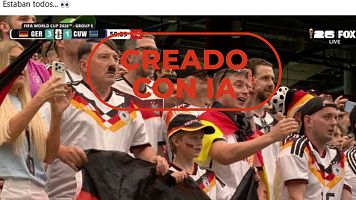 Este espectador id�ntico a Hitler no presenci� el Alemania-Curazao del Mundial 2026, es IA
