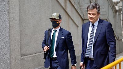 El comandante de la Guardia Civil Rub�n Villalba a su llegada al Tribunal Supremo para declarar