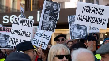 Protesta para exigir la revalorizaci�n de las pensiones