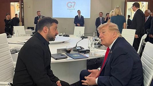 Trump y Zelenski en el G7