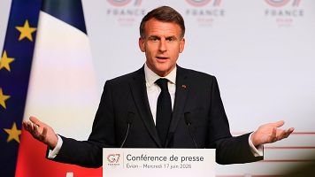 Macron asegura que la cumbre del G7 supone un "verdadero cambio" de Trump respecto a Ucrania