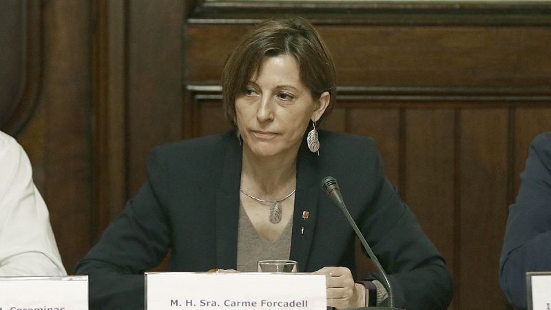 El Constitucional admite a trámite el recurso de amparo de Forcadell para que la juzgue el TSJC