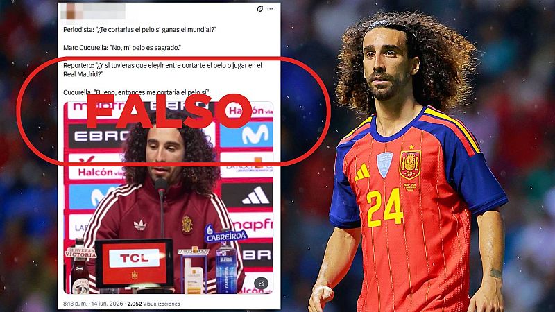 Marc Cucurella no ha dicho que preferiría cortarse el pelo a jugar en el Real Madrid