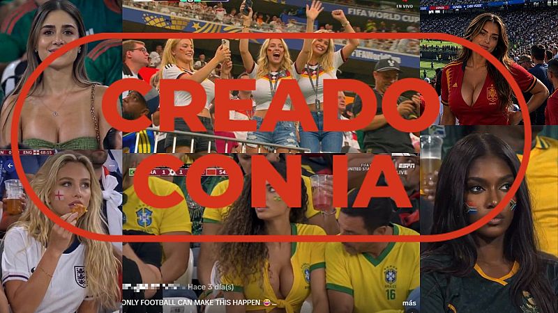 Mujeres jóvenes con escote y camisetas ajustadas: la IA manipula y sexualiza fotos de aficionadas del Mundial 2026