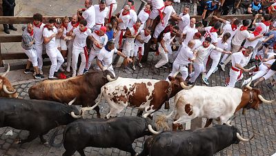 Mujeres corredoras en los encierros de San Ferm�n: "Para correr delante del toro, primero luchamos contra el machismo"