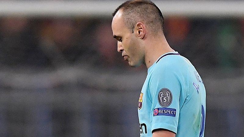 Iniesta, dolido por la eliminación porque puede ser su última Champions con el Barça