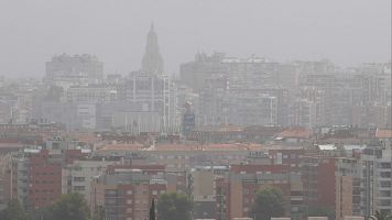 La ciudad de Murcia, afectada por un episodio de contaminaci�n del aire, en una imagen de archivo