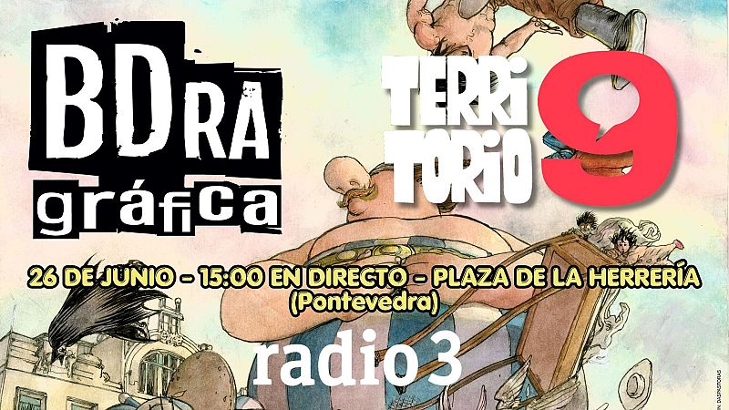 Territorio 9 en el Bdra Gráfica de Pontevedra