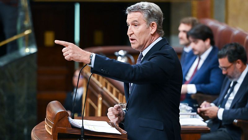 Feijóo insiste en exigir a Sánchez elecciones: "La corrupción es usted, es el nexo político corruptor"