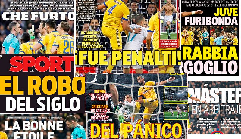 La prensa destaca el 'penalti dudoso' con el que el Madrid logró el pase a semifinales