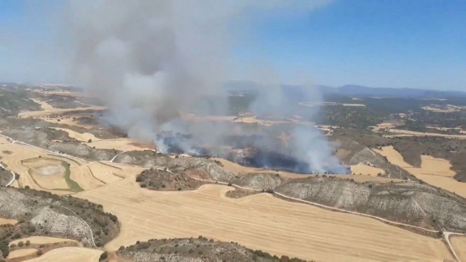 El incendio de Huesca ha arrasado más de 4.000 hectáreas - Telediario 1 | Ver