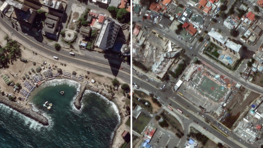 Antes y despu�s de las zonas m�s afectadas por el terremoto en Venezuela