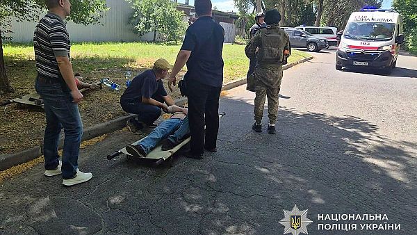 Foto de la Polic�a Nacional de Ucrania, tras el ataque en Dnipro