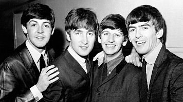Paul McCartney, John Lennon, Ringo Starr y George Harrison, The Beatles, 1963 (Getty)