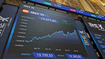 Nuevo r�cord en el Ibex 35 al superar los 19.600 puntos