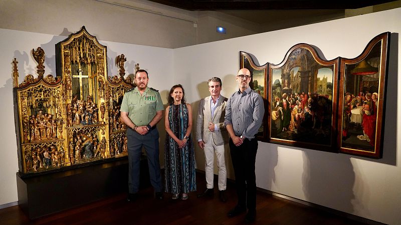 El Museo Nacional de Escultura presenta dos de las obras recuperadas en la operaci�n "Altarpiece"