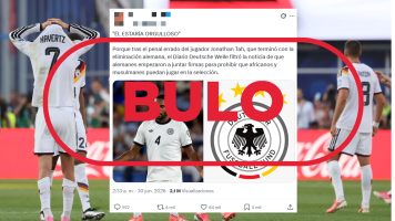 Deutsche Welle no ha informado de una recogida firmas para excluir a jugadores de la selecci�n alemana