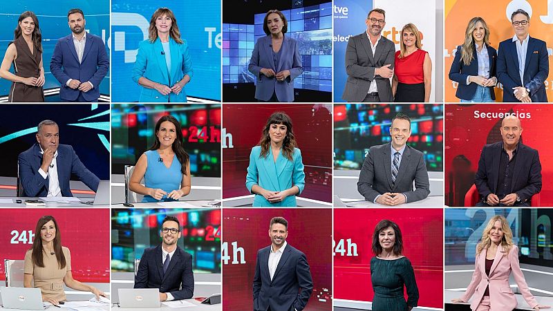 Informativos de TVE: mayor crecimiento interanual histórico y mejor junio para el Canal 24 horas y RTVE Noticias