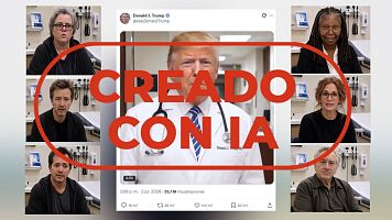 Un falso doctor Trump cura el s�ndrome anti-Trump a varias estrellas cr�ticas con �l
