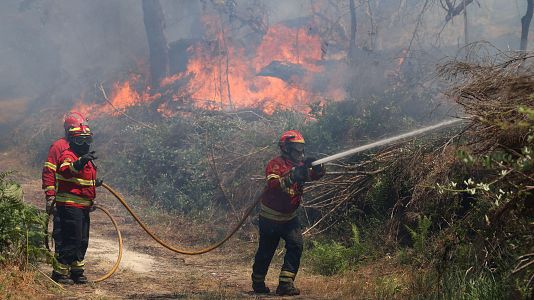 Portugal combate con ayuda de la UME el incendio en Vouzela, que ya ha arrasado m�s de 10.000 hect�reas