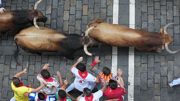 Las fotos m�s impactantes del sexto encierro de San Ferm�n