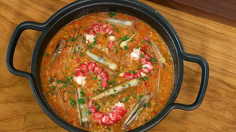 Arroz de navajas y carabineros