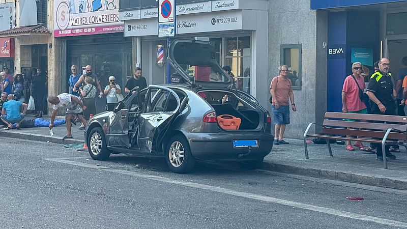 5 ferits a Lleida per una explosió en un cotxe