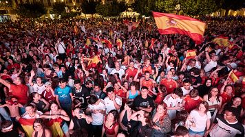 Navarra vibra por el triunfo de la Roja