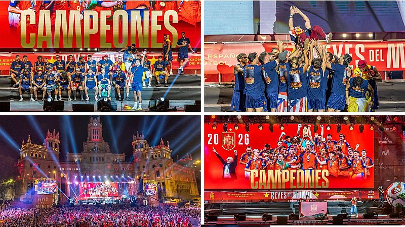 La 1 arrasa en la jornada de celebración del Mundial con un 26,9% de cuota y lidera todas las franjas del día