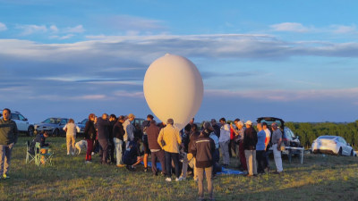 Trevejo, base de uno de los vuelos de 'Misión Globo Sonda' para estudiar el eclipse total de Sol del 12 de agosto