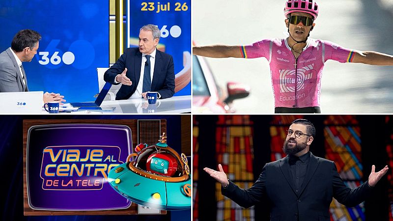 La 1 (12,7%), cadena líder del jueves con la entrevista a Zapatero, 'El perro andaluz' y 'Viaje al centro de la tele'