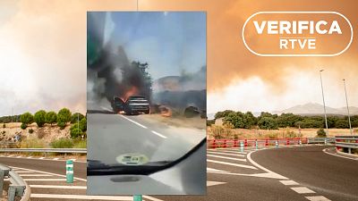 El origen del incendio de San Mart�n de Valdeiglesias (Madrid): un coche de combusti�n que ardi� en el arc�n