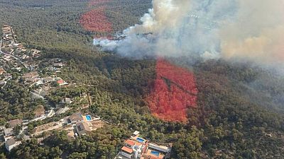 Els Bombers donen per controlat l'incendi de Cubelles