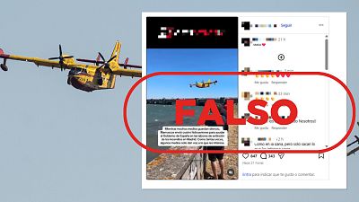 Marruecos no ha enviado hidroaviones a Espa�a para combatir los incendios en Madrid, es falso