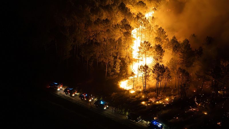 El megaincendio de Gironda se encuentra estable aunque Francia teme la llegada de otra ola de calor