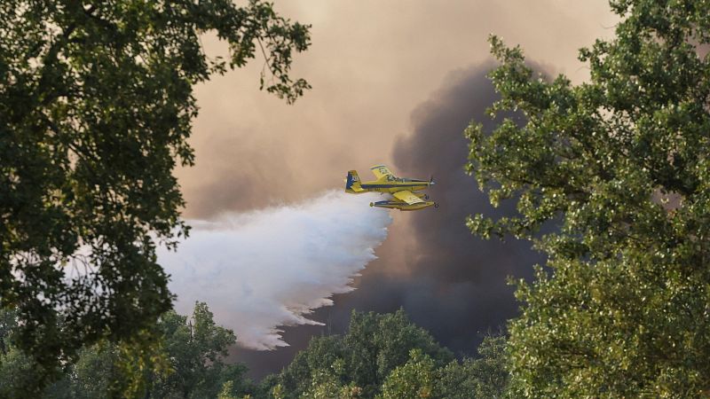 Las llamas se ceban con Castilla y León, que sufre nuevos incendios activos, cinco de nivel máximo en Zamora y León